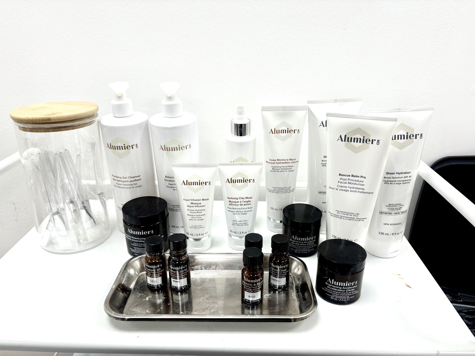 Natasha, founder of ALEVRA, in her clinic